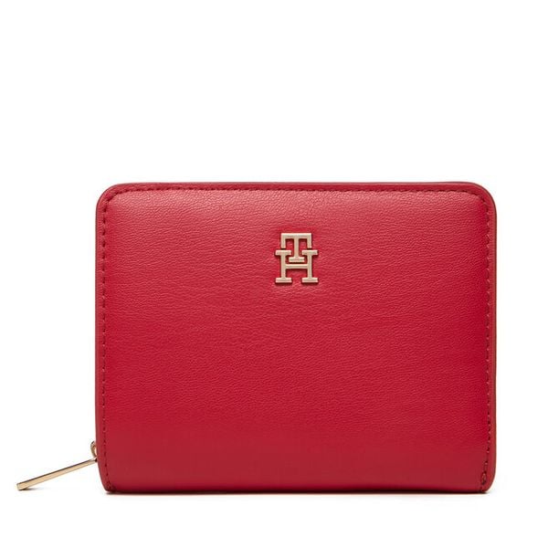Portfel Tommy Hilfiger. Czerwone portfele damskie Tommy Hilfiger. Za 222.99 zł.