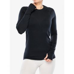 Bluza termoaktywna damska Houdini Desoli Light Crew. Czarne bluzy damskie Houdini, na zimę, l, bez wzorów, sportowe, bez ramiączek, bez kaptura. Za 375.99 zł.