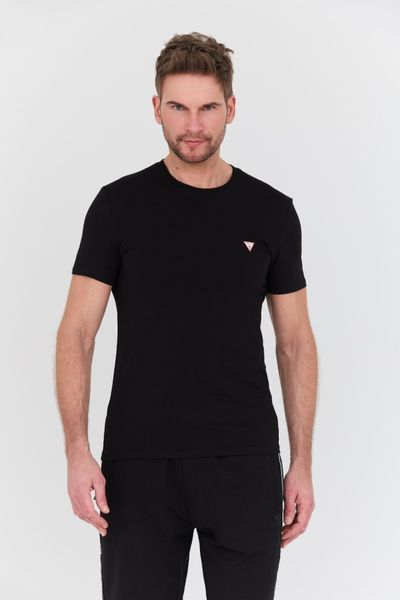 GUESS Czarny męski t-shirt Core Tee Str, Rozmiar XXL. Czarne t-shirty męskie Guess, l, z aplikacjami, bez kołnierzyka, bez ramiączek. W wyprzedaży za 64.99 zł.