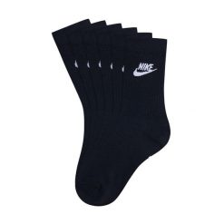Zestaw Skarpet Unisex Dla Dorosłych Essentials Everyday (zestaw 3 Sztuk). Czarne skarpety męskie Nike, bez wzorów, z elastanu. Za 140.99 zł.
