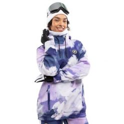Damska kurtka snowboardowa Sporty zimowe SIROKO W1-W Kumo. Fioletowe kurtki sportowe damskie SIROKO, na zimę, bez wzorów, z softshellu, bez ramiączek, bez kaptura, narciarskie. Za 673.00 zł.