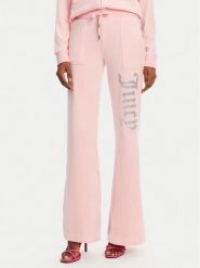 Juicy Couture Spodnie dresowe Layla JCBBJ125806 Różowy Regular Fit. Czerwone spodnie dresowe damskie Juicy Couture, bez wzorów, z dresówki. Za 309.99 zł.