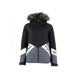 Damska kurtka narciarska Peak Mountain Anita. Czarne kurtki sportowe damskie Peak Mountain, bez wzorów, bez ramiączek, bez kaptura, narciarskie. Za 641.50 zł.