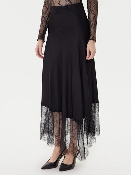 TWINSET Spódnica midi 252LL2TCC Czarny Regular Fit. Czarne spódnice damskie Twinset, xxl, bez wzorów, z wiskozy, midi. Za 539.99 zł.