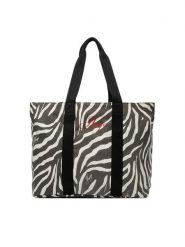 HUGO Torebka Becku ZE 50563010 Czarny. Czarne shopperki damskie Hugo, bez wzorów, z materiału, bez dodatków. Za 549.99 zł.