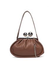 Weekend Max Mara Torebka Milvanew 2625516154600 Brązowy. Brązowe torebki do ręki damskie Weekend Max Mara, bez wzorów, ze skóry, bez dodatków. Za 2,084.00 zł.