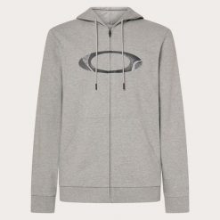 Oakley Bluza New Ellipse Zip Foa406465-28B. Szare bluzy męskie Oakley, m, bez wzorów, bez ramiączek, bez kaptura. Za 173.99 zł.