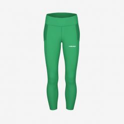 Legginsy damskie Tech Tights. Zielone legginsy damskie Head, bez wzorów. W wyprzedaży za 238.00 zł.