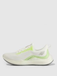 4F Buty treningowe STEP CONTROL 1.0 damskie - białe 37. Białe obuwie sportowe damskie 4F, bez wzorów, bez zapięcia, na fitness i siłownię. Za 229.99 zł.