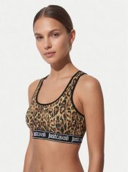 Just Cavalli Biustonosz top 80PAJU02 CJUT3 Beżowy. Brązowe biustonosze Just Cavalli, bez wzorów, z bawełny. Za 227.99 zł.