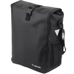 Torba na Rower Sakwa Rowerowa na Bagażnik Kufer Rowerowy Duża Boczna 15l. Czarne torby na laptopa damskie TRIZAND, bez wzorów, z gumy, na ramię, duże. Za 46.80 zł.