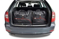 Torby Do Bagażnika Skoda Superb Kombi 2010-2015 5Szt Kjust. Czarne torby podróżne damskie KJUST, bez wzorów, z kauczuku. Za 1,624.00 zł.