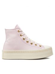 Converse Trampki Chuck Taylor All Star Modern Lift Platform Crafted Stitching A07578C Różowy. Czerwone trampki i tenisówki damskie Converse, bez wzorów, z materiału, bez zapięcia. Za 289.99 zł.