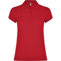 Damska Koszulka Polo W Gwiazdki. Czerwone koszulki sportowe damskie ROLY, m, bez wzorów, bez ramiączek. Za 56.99 zł.