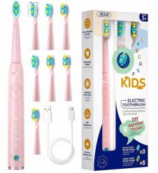 Szczoteczka Seago Soniczna szczoteczka Seago SG-2303 dzieci 3-12 lat, 8 końcówek, USB, różowa. Czerwone szczoteczki soniczne Seago. Za 85.00 zł.