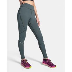 Damskie legginsy fitness Kilpi LAMIRAE-W. Zielone legginsy damskie Kilpi, bez wzorów, z materiału. Za 138.03 zł.