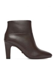 Gino Rossi Botki EO-SARA-121926 Brązowy. Brązowe botki damskie Gino Rossi, bez wzorów, ze skóry, bez obcasa, na słupku, bez zapięcia. Za 339.99 zł.