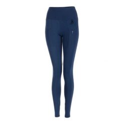 Damskie legginsy Joma Power. Niebieskie legginsy damskie Joma, bez wzorów, z materiału. Za 220.00 zł.