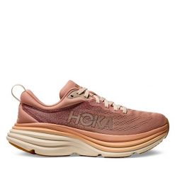 Buty do biegania Hoka. Brązowe obuwie sportowe damskie HOKA, bez wzorów, bez zapięcia, do biegania. Za 599.99 zł.