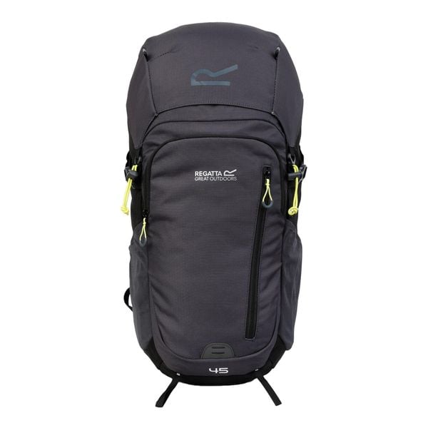 Plecak Highton V2 45L. Czarne plecaki damskie Regatta, bez wzorów, z materiału. Za 386.99 zł.