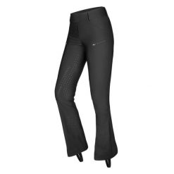 Damskie legginsy jeździeckie z pełną przyczepnością ELT Jodhpur Olivia Silikon. Czarne legginsy damskie ELT, bez wzorów, z elastanu. Za 368.50 zł.