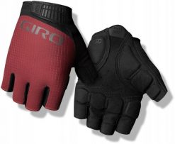 Rękawiczki męskie GIRO BRAVO II GEL krótki palec ox red roz. XL (obwód dłoni 248-267 mm / dł. dłoni 200-210 mm) (NEW 2025). Czerwone rękawiczki męskie Giro, bez wzorów. Za 129.65 zł.