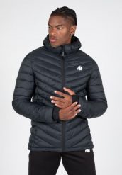 Osborn Puffer Kurtka - Czarny. Czarne kurtki męskie GORILLA WEAR, s, bez wzorów, z nylonu, bez kaptura. Za 458.00 zł.