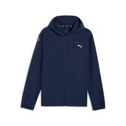 Kurtka z dresu Puma Flex. Niebieskie kurtki sportowe męskie Puma, l, bez wzorów, z dresówki, bez kaptura, do biegania. Za 290.50 zł.