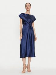 Dixie Sukienka koktajlowa ALAZJID Granatowy Regular Fit. Niebieskie sukienki damskie Dixie, xs, bez wzorów, z syntetyku, wizytowe, bez kołnierzyka, bez ramiączek. Za 249.99 zł.