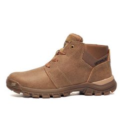 Buty męskie sportowe do chodzenia Caterpillar THRESHOLD CHUKKA. Brązowe buty sportowe męskie CATERPILLAR, bez wzorów, bez zapięcia, trekkingowe. W wyprzedaży za 379.00 zł.