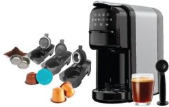 Ekspres ciśnieniowy De Gusto Ekspres do kawy wielofunkcyjny na kapsułki saszetki kawę mieloną Aroma 5w1. Ekspresy ciśnieniowe De Gusto. Za 399.00 zł.