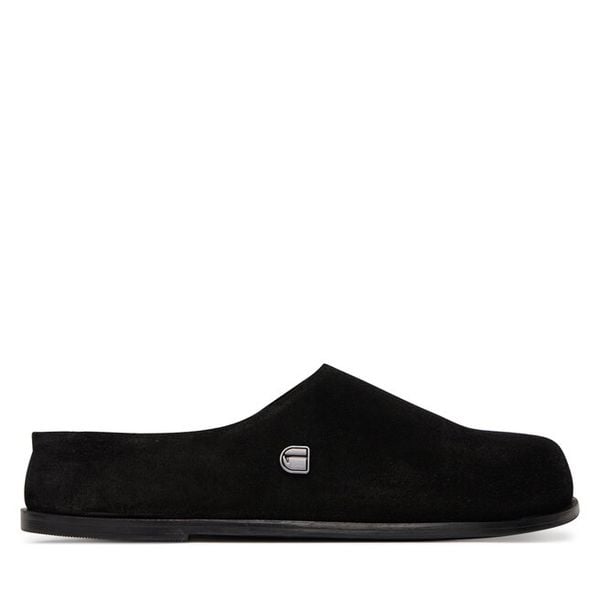Klapki G-Star. Czarne klapki damskie G-Star, bez wzorów, retro, bez obcasa, bez zapięcia. Za 239.99 zł.
