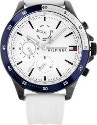 Zegarek Tommy Hilfiger ZEGAREK MĘSKI TOMMY HILFIGER BANK (zf023b). Zegarki męskie Tommy Hilfiger, bez wzorów. Za 332.64 zł.