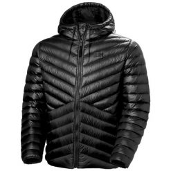 Kurtka puchowa Helly Hansen Stowe. Czarne kurtki męskie Helly Hansen, m, bez wzorów, z puchu, bez kaptura. Za 1,284.50 zł.