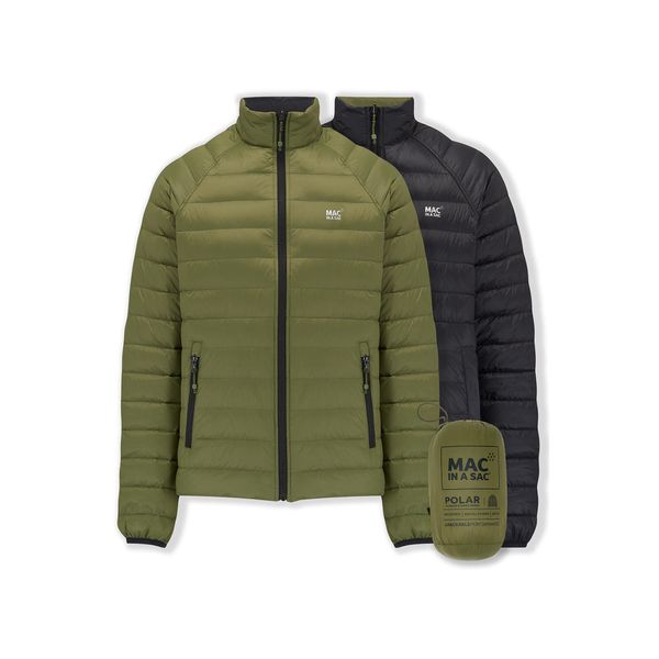 Kurtka puchowa Mac In A Sac. Czarne kurtki męskie Mac In A Sac, l, bez wzorów, z materiału, klasyczne, bez kaptura. Za 446.50 zł.