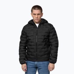 Kurtka zimowa męska Pitbull Camino Quilted Hooded. Czarne kurtki męskie PITBULL, na zimę, l, bez wzorów, z syntetyku, bez kaptura. Za 299.99 zł.