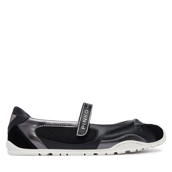 Baleriny PINKO. Czarne balerinki damskie Pinko, bez wzorów, bez obcasa, bez zapięcia. Za 525.99 zł.