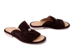 Boccato 020.EVR-07 170 t khv ciemnobrązowy, klapki damskie. Brązowe klapki damskie Boccato, na lato, bez wzorów, bez obcasa, bez zapięcia. Za 274.90 zł.