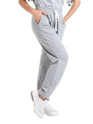 Bluza wygodny z bawełna z sznurek regulacyjny na siłownia. Szare bluzy damskie LEONE 1947 APPAREL, s, bez wzorów, z bawełny, bez ramiączek, bez kaptura. Za 84.16 zł.