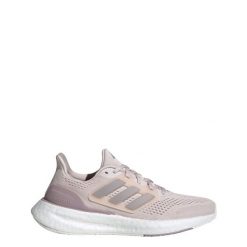 Buty Pureboost 23. Brązowe buty sportowe męskie Adidas, bez wzorów, z materiału, bez zapięcia, do biegania. Za 649.00 zł.