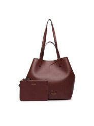 Emporio Armani Torebka EW005668 AF29459 U6017 Brązowy. Brązowe shopperki damskie Emporio Armani, bez wzorów, ze skóry, bez dodatków. Za 2,764.00 zł.