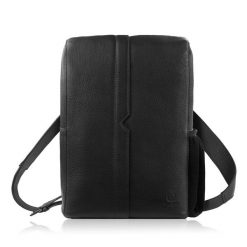 Plecak skórzany miejski do pracy premium kompaktowy czarny Paolo Peruzzi T-144-BL. Czarne plecaki męskie bez wzorów, z materiału, biznesowe. Za 439.00 zł.