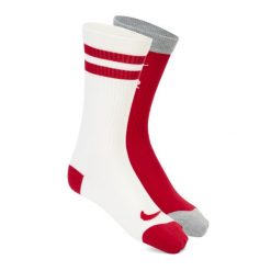 Skarpety Nike Everyday Essentials 2 pary. Czerwone skarpetki damskie Nike, bez wzorów. Za 93.99 zł.