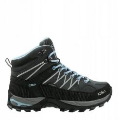 Buty trekkingowe damskie CMP Rigel Mid. Czarne obuwie sportowe damskie CMP, bez wzorów, z materiału, bez zapięcia. Za 686.00 zł.