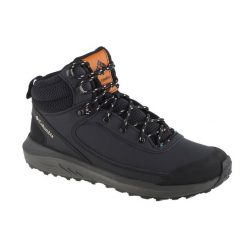 Buty trekkingowe męskie, Columbia Trailstorm Peak Mid. Czarne buty zimowe męskie Columbia, bez wzorów, z gumy, bez obcasa, bez zapięcia. Za 299.99 zł.