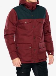 Kurtka Fjallraven Greenland Winter Jacket. Czerwone kurtki męskie Fjällräven, na zimę, l, bez wzorów, z bawełny, bez kaptura. Za 1,099.99 zł.
