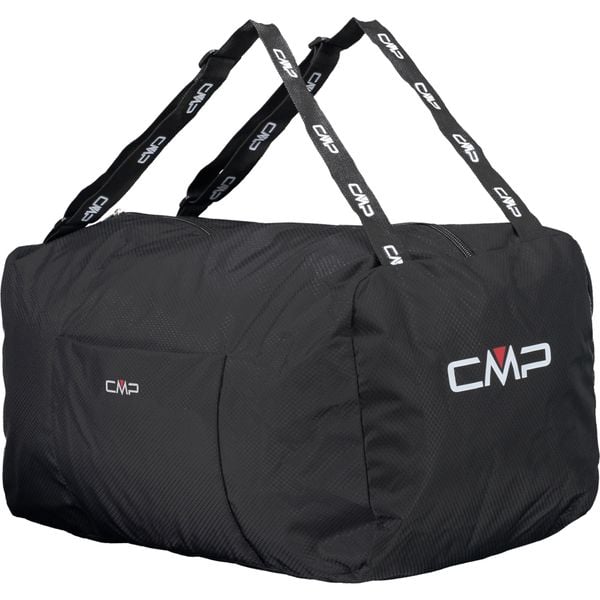 Torba sportowa FOLDABLE GYM BAG 25L składana lekka wodoodporna. Czarne torby sportowe męskie CMP, bez wzorów. W wyprzedaży za 79.99 zł.