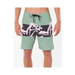 Spodenki surfingowe męskie Rip Curl Mirage Owen Saltwater Zielony. Zielone szorty męskie Rip Curl, bez wzorów, sportowe. Za 300.00 zł.