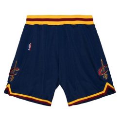 Autentyczne Szorty Cleveland Cavaliers Alternate 2011/12. Niebieskie szorty damskie Mitchell & Ness, bez wzorów, sportowe. Za 720.50 zł.