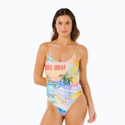 Strój kąpielowy jednoczęściowy damski Rip Curl Hotel Malibu Cheeky. Stroje kąpielowe damskie Rip Curl, m, bez wzorów, z elastanu. Za 229.99 zł.